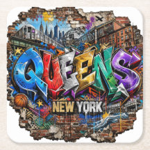 Queens New York Graffiti Väggkonst