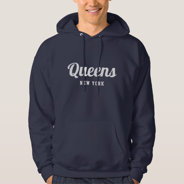 Queens New York  Hoodie (Framsida)