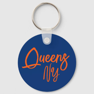 Queens, New York Keychain Nyckelring