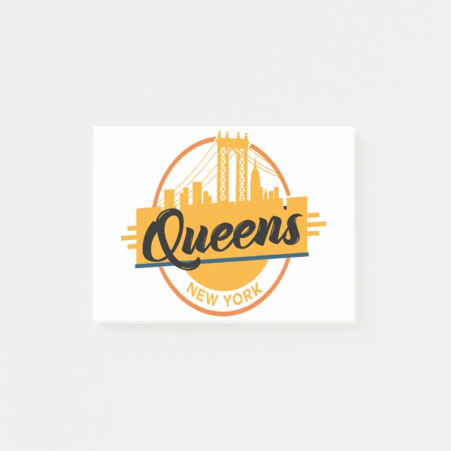 Queens New York Post-it Block (Framsida)