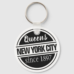 Queens NYC 1897 Nyckelring