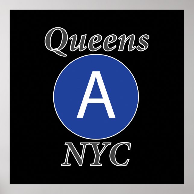 Queens NYC A-tåg Poster (Framsidan)