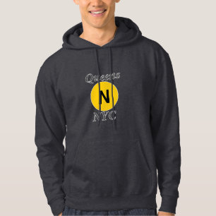 Queens NYC N Tåg Hoodie