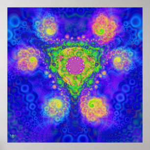 Queens Oasis. poster hett av utskriften fractal tu