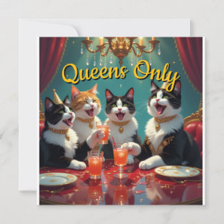 Queens only! inbjudningar