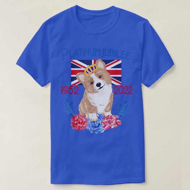 Queens Platinum Jubilee 2022 British Monarch Queen T Shirt (Design framsida)