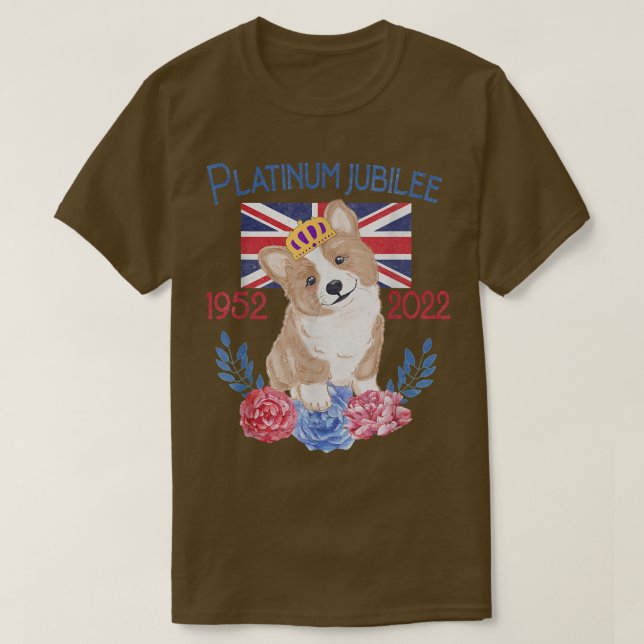 Queens Platinum Jubilee Firande British Union T Shirt (Design framsida)