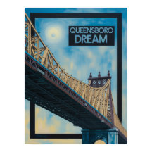 Queens Queensboro Bridge Gyllene fritt framlående