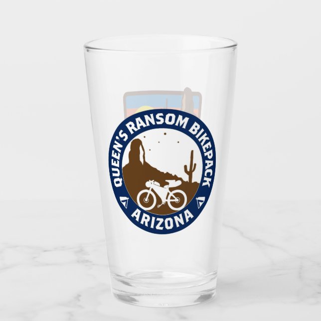 Queen's Ransom Pint Glass Glaskopp (Framsida)