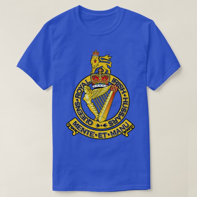 QUEENS ROYAL IRISH HUSSARS T SHIRT (Design framsida)