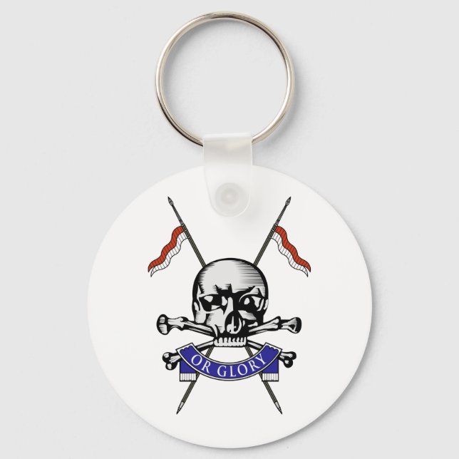 Queens Royal Lancers Nyckelring (Framsida)