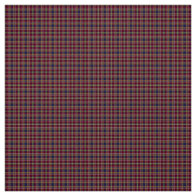 Queens Universiteten Kingston Ontario Tartan Tyg (Provkarta)