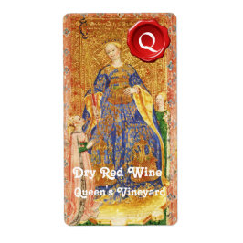 QUEENS VINEYARD RED VIN VAX SEAL/ANTIQUE TAROTS FRAKTSEDEL