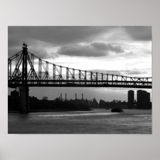 Queensboro Bridge 15 x 11 poster - ingen Gräns
