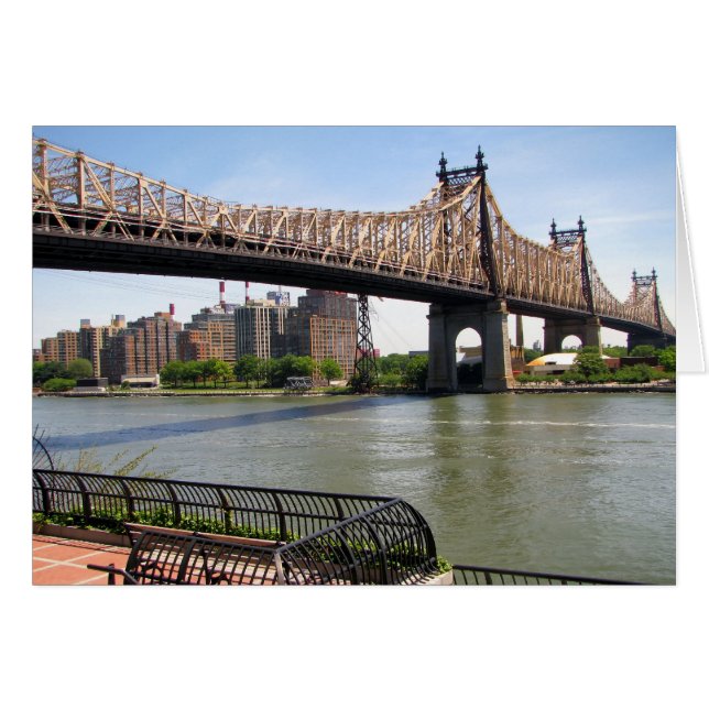 Queensboro Bridge New York City Hälsningskort (Framsidan Horizontal)