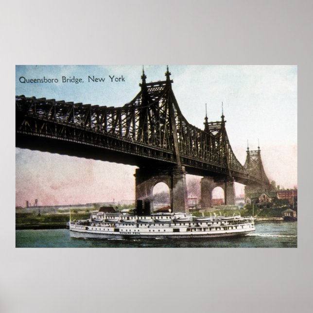 Queensboro Bridge, New York Poster (Framsidan)