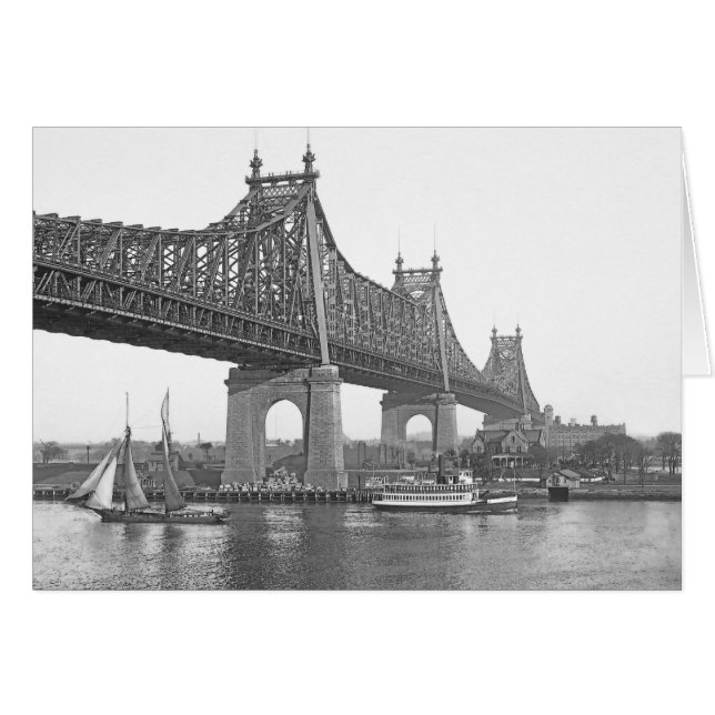 Queensborough Bridge Hälsningskort (Framsidan Horizontal)