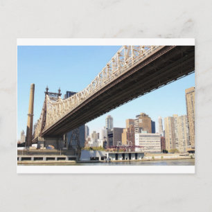 Queensborough Bridge och Manhattan Vykort