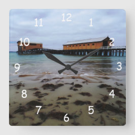 Queenscliff Dreaming Clock Fyrkantig Klocka