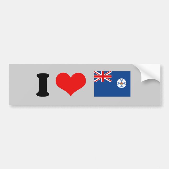 Queensland flagga bildekal (Framsidan)