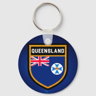 Queensland Flagga Nyckelring