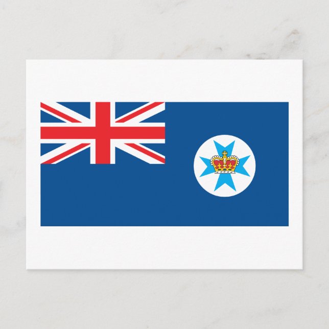 Queensland Flagga Vykort (Framsida)