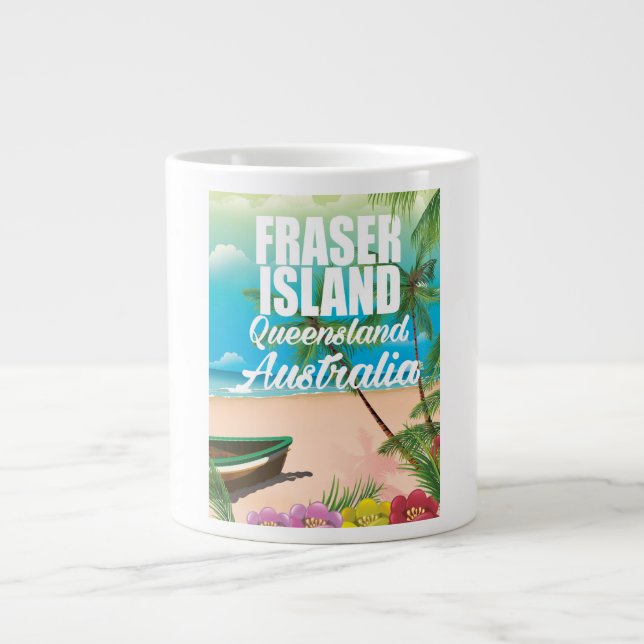 Queensland Fraser Island resebroschyr Jumbo Mugg (Framsidan)