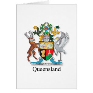 Queensland jackar arm hälsningskort