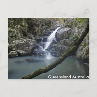 Queensland Waterfall Sten Bassäng-vykort Vykort