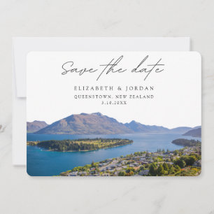 Queenstown Bröllop Nya Zeeland Spara datum Inbjudningar