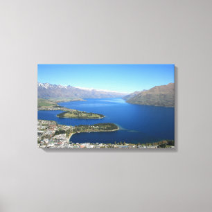 Queenstown från det maximala egennamn, canvastryck