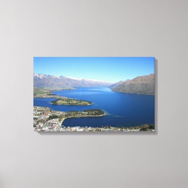 Queenstown from Bob's Peak, New Zealand - Canvas (Framsida)