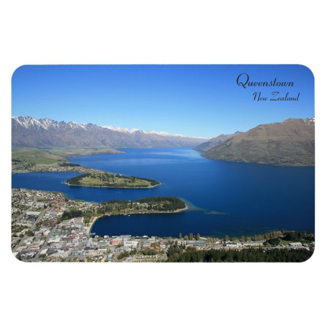 Queenstown from Bob's Peak, New Zealand - Magnet (Horisontell)