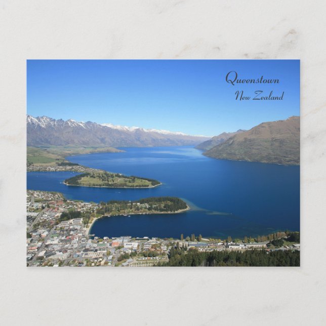 Queenstown from Bob's Peak, Nya Zeeland - vykort (Framsida)