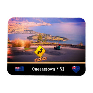 Queenstown, Luge & Slow Down / Nya Zeeland Magnet