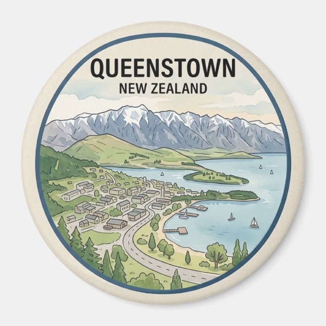 Queenstown magnet (Framsidan)