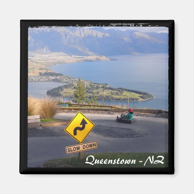 Queenstown, New Zealand - Luge 2 (Fridge Magnet) Magnet (Framsidan)