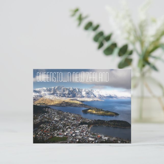Queenstown, Nya bergen Zeeland Vykort (Stående Fram)