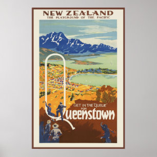 Queenstown Nya Zeeland Poster