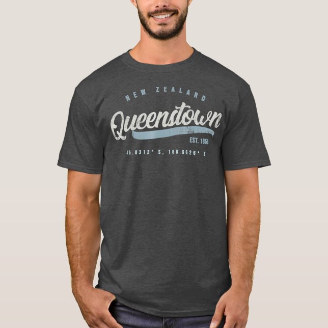 Queenstown Nya Zeeland T Shirt (Framsida)
