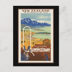 Queenstown Nya Zeeland Vykort