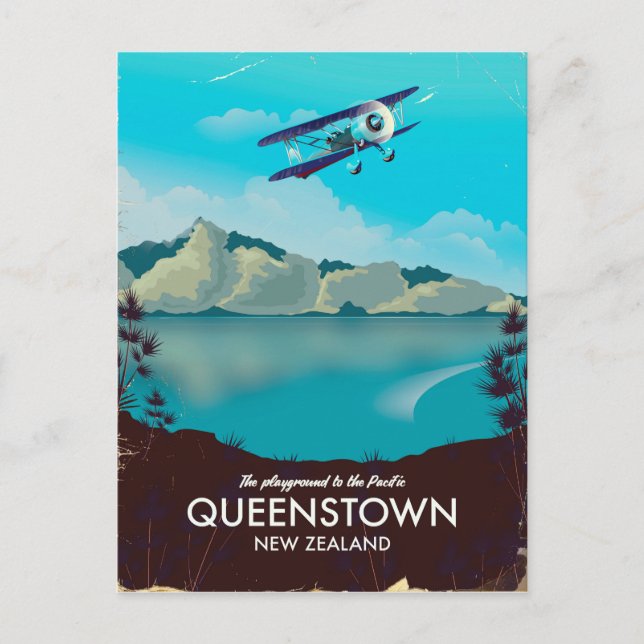 Queenstown Nya Zeeland Vykort (Framsida)