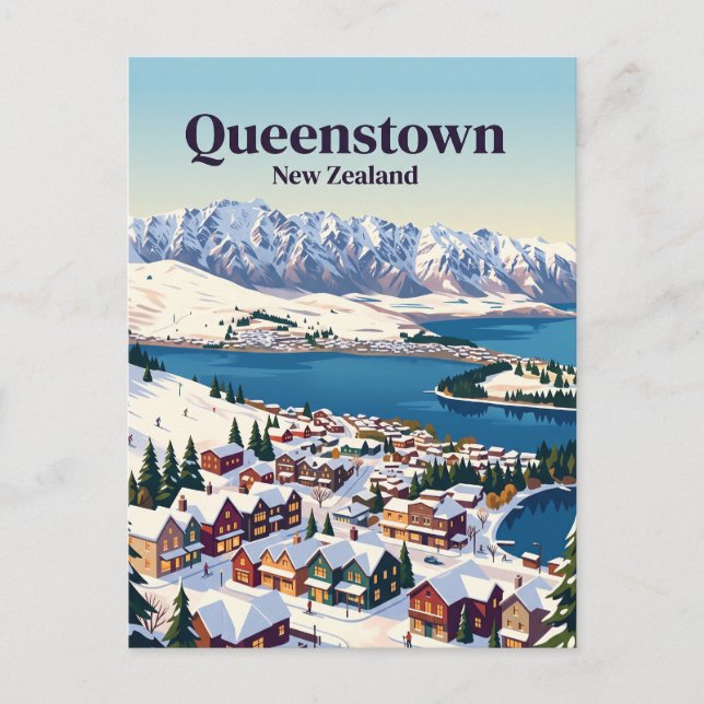 Queenstown, Nya Zeeland Vykort (Framsida)