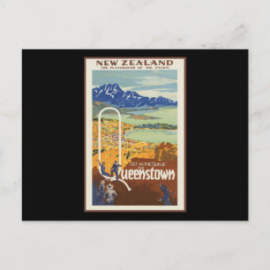 Queenstown Nya Zeeland Vykort