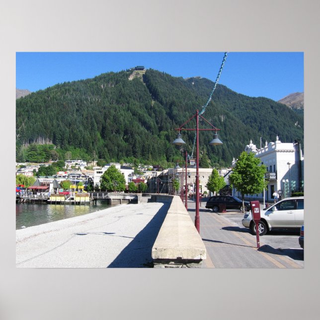 Queenstown, Otago, Nya Zeeland Poster (Framsidan)