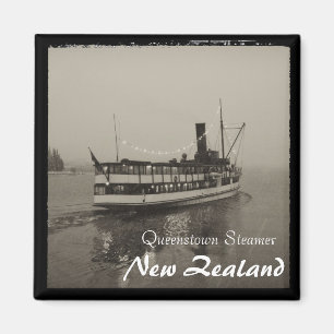 Queenstown, Steamer, Nya Zeeland (Magnet) Magnet