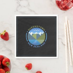 QUEENSTOWN SYUTH ISLAND NEW ZEALAND NAPKIN PAPPERSSERVETT