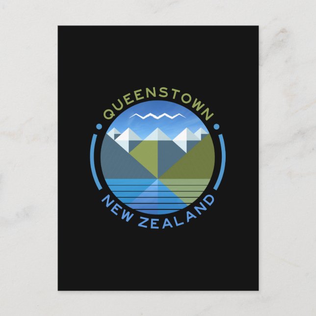 QUEENSTOWN SYUTH ISLAND NEW ZEALAND POSTCARD VYKORT (Framsida)