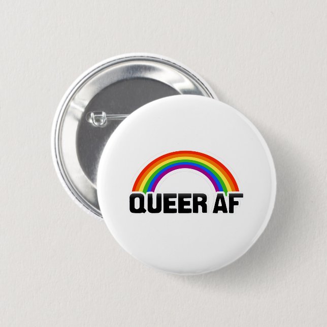 QUEER AF KNAPP (Framsida & baksida)