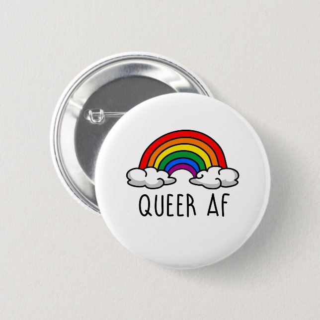 QUEER AF KNAPP (Framsida & baksida)